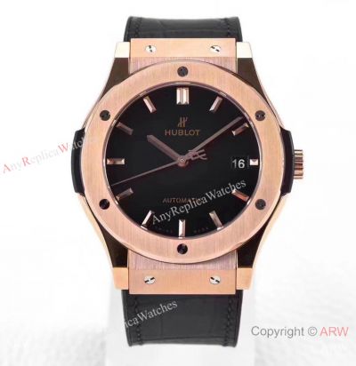 WWF Factory Superclone Hublot Rose Gold 45mm Watch in Caliber Hub 11 Movement